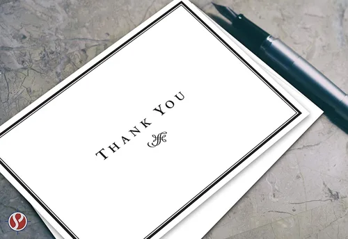 Miniatura 2 de Tarjetas de agradecimiento para pequeñas empresas, juego de 25 unidades de felicitaciones plegables de 4¼ x 5½ pulgadas, se envía plano