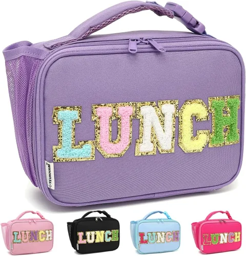 Miniatura 24 de GYEUKHAM Lonchera Aislada para la Escuela, Bolsas de Almuerzo Térmicas Reutilizables Duraderas Congelables para Niños Niñas Hombres Mujeres - azul