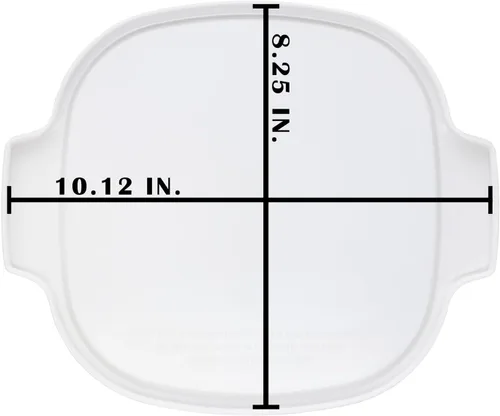 Miniatura 2 de Corningware Stovetop A-2-PC 2-PC 2-Quart/3-Quart Color Blanco Cuadrado Paquete de 2 tapas de almacenamiento de plástico