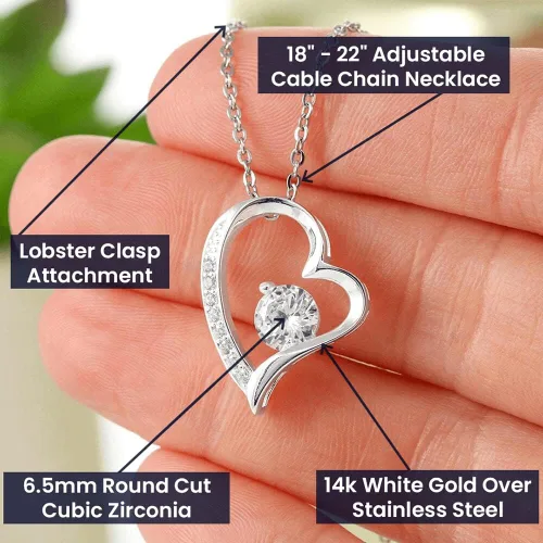 Miniatura 5 de LEXPO Regalo Para Mama Personalizado Collar Madre, Madrastra, Amor, Aniversario, Cumpleaños, Celebración - FL232P, Acero inoxidable, Circonia cúbica