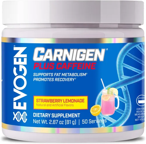 Miniatura 8 de Evogen Carnigen Plus Caffeine - Polvo de carnitina premium Apoya el metabolismo de las grasas y promueve la recuperación Matriz de suplemento