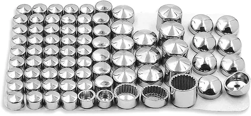 Miniatura 8 de MT247-003-BK Tapas Superiores de Pernos Negros Compatibles con Harley Davidson Dyna Glide Twin Cam 1991-2012