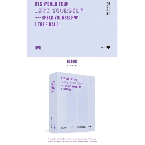 Miniatura 2 de BTS WORLD TOUR ‘LOVE YOURSELF : SPEAK YOURSELF’ [THE FINAL] DVD