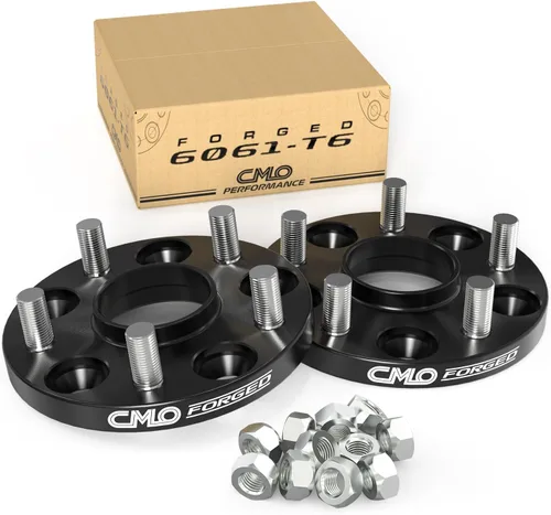Miniatura 16 de Customadeonly Espaciadores de rueda centrados negros forjados 5x100 de 0.984 in (1 pulgada) (2 piezas) - Compatible con Subaru BRZ, Impreza