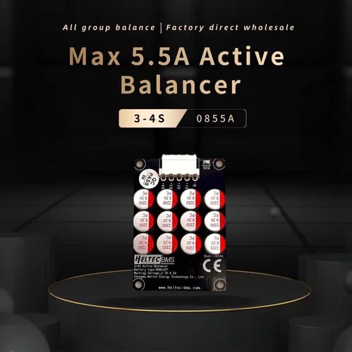 Miniatura 2 de Heltecbms 3-4S 5A Balanceador Activo Lifepo4 Litio Lipo Batería Transferencia de Energía Balanceador Activo 5s 6s 7s 8s 13s 16s (3-4S 5A)