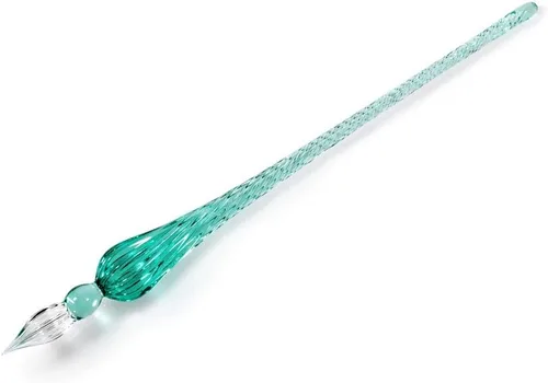Miniatura 8 de molshine Pluma de vidrio hecha a mano con cristal para caligrafía. Pluma de cristal para firmar sumergida para artistas, mujeres, hombres