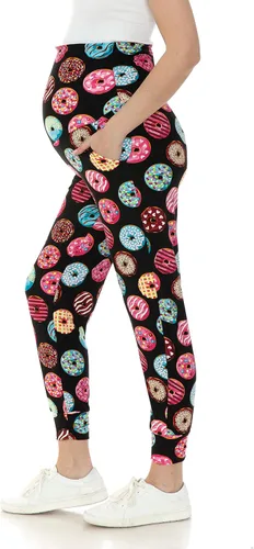 Miniatura 114 de Leggings Depot Pantalones de maternidad para mujer, sobre el vientre, pantalones deportivos casuales para descansar