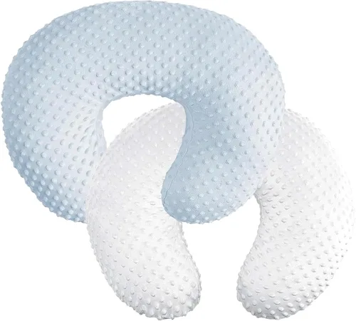 Miniatura 9 de Minky - Funda de almohada para lactancia materna, en forma de U, para bebé, niño y niña, solo funda (azul marino)