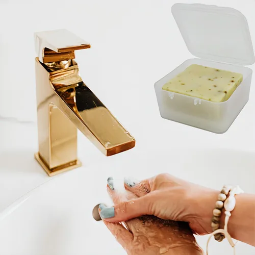 Miniatura 5 de Jabonera de viaje, funda de jabón con barra de jabón, almohadilla de jabón portátil para baño, ducha, hogar, gimnasio al aire libre, fitness, Vonpri