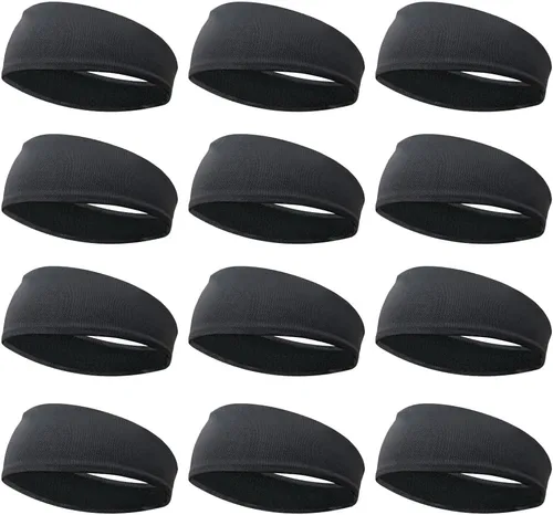 Miniatura 14 de JOYOYO Diademas deportivas transpirables para niños y niñas que absorben la humedad, banda elástica para el pelo para niños pequeños y adolescentes