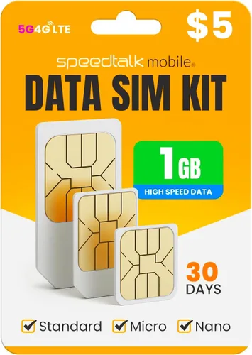Miniatura 7 de SpeedTalk Data Only - Tarjeta SIM prepagada para Estados Unidos 2 GB durante 30 días Red 5G/ 4G LTE para IoT, rastreadores GPS, tabletas