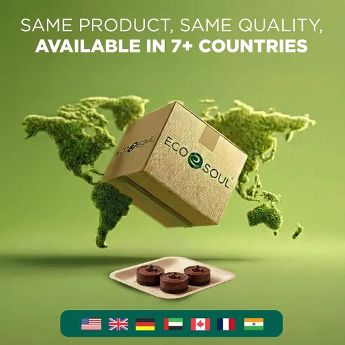 Miniatura 7 de ECO SOUL Platos de Hoja de Palma de 8" (100 Unidades) Platos Cuadrados Compostables de Bambú Extra Resistentes, Vajilla Biodegradable Ecológica
