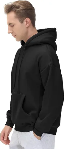Miniatura 4 de THE GYM PEOPLE Sudadera con capucha de forro polar para hombre, ajuste holgado, ultra suave, con bolsillos