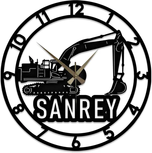 Miniatura 12 de Reloj de Pared Personalizado para Garaje, Letrero de Metal para Garaje Reloj de Pared de Herramientas Mecánicas de Reparación de Automóviles con Luz