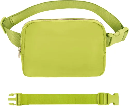 Miniatura 42 de VOROLO Riñonera para mujeres y hombres, bolsa cruzada, bolsa de cinturón con correa ajustable, Rosa, 5,6 pulg.