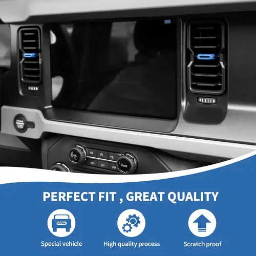 Miniatura 4 de RAZPOY para Bronco - Ajuste de salida de aire acondicionado 4 piezas, cubierta de ventilación de salida de aire central compatible con accesorios