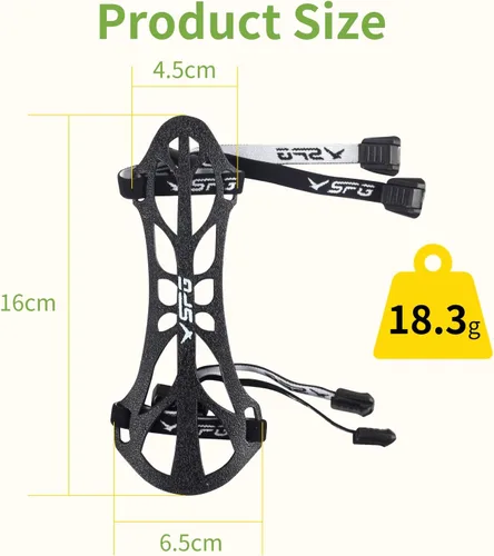Miniatura 2 de SPG Protector de brazo de tiro con arco, ajustable, profesional, protector de antebrazo, para adultos, jóvenes, hombres, mujeres, competición, tiro