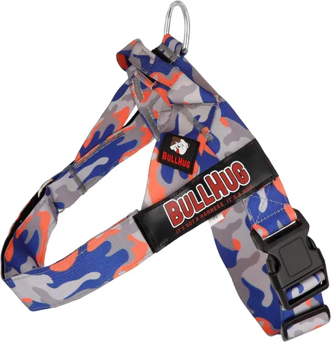 Miniatura 37 de BULLHUG Arnés ajustable para perro, sin tirones, sin estrangulamiento, para bulldogs ingleses, bulldogs franceses, pugs y razas de pecho ancho