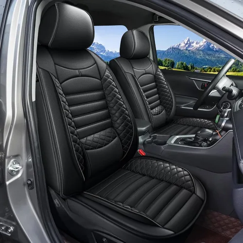 Miniatura 25 de Fundas de asiento de auto para Ford Fusion 2010-2020: juego completo de fundas protectoras de asiento impermeables de piel sintética compatible