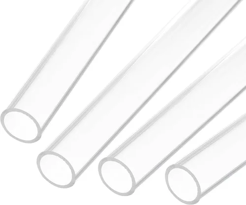 Miniatura 20 de MECCANIXITY Tubo Redondo Rígido Transparente de Acrílico 6mm (1/4") ID 8mm (5/16") OD 356mm para Lámparas y Linternas, Sistema de Refrigeración por