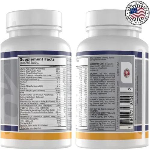 Miniatura 7 de Ketocore Keto Vitaminas Multivitamínico Keto para hombres y mujeres Suplementos cetogénicos y suplementos dietéticos carnívoros, multivitamínico