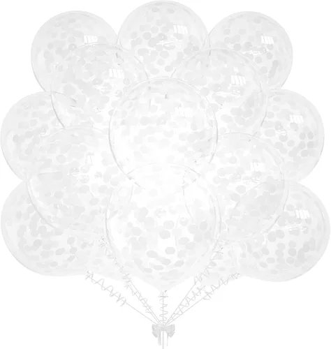 Miniatura 22 de 50 globos de confeti de papel de aluminio verde aguacate, globos de látex de 12 pulgadas con confeti verde aguacate en el interior para cumpleaños