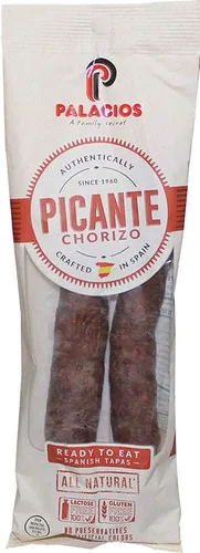 Miniatura 7 de Chorizo Autentico HOT de Palacios. Importado de España. Paquete de 6 unidades de 7.9 oz