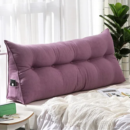 Miniatura 16 de Almohada triangular para cabecero, almohada de lectura triangular, almohada de pana triangular, cojín de cabecera para cabecera, almohada de apoyo