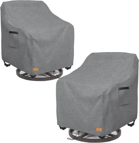 Miniatura 17 de Funda para mesa de café para patio al aire libre, 600D, resistente al agua, resistente, fundas para muebles de patio, 48 x 28 x 16 pulgadas