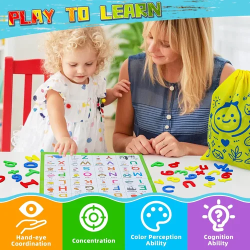 Miniatura 6 de Juguetes de clasificación para niños de 3 a 5 años, 7 juegos temáticos a juego con pizarra blanca magnética, motricidad fina Montessori y práctica