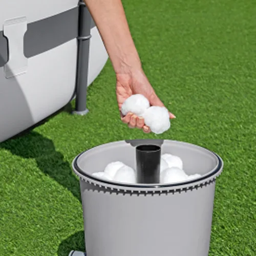 Miniatura 9 de Bestway Bomba de piscina con filtro de arena de 950 galones para piscinas sobre el suelo de 300 a 4,800 galones con filtro de prefiltro para agua
