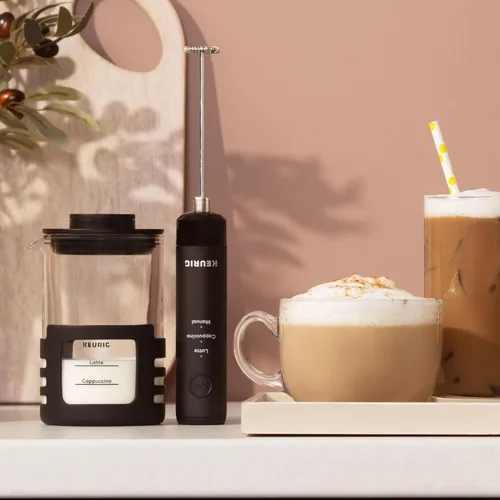 Miniatura 8 de Keurig SimpleCafe Espumador, Espumador de Leche Recargable de Mano para Lattes, Capuchinos y Café Helado, Cable USB Incluido, Taza de Espumado Apta