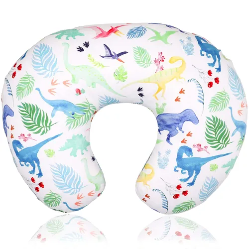 Funda de almohada de lactancia de dinosaurio, funda de almohada de lactancia para bebés niños y niñas, funda de almohada de lactancia para recién