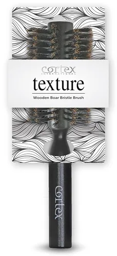 Miniatura 3 de Cortex Professional Cepillo redondo 100% de cerdas de jabalí – Cepillos para el cabello para mujeres y hombres, cepillo redondo para secado