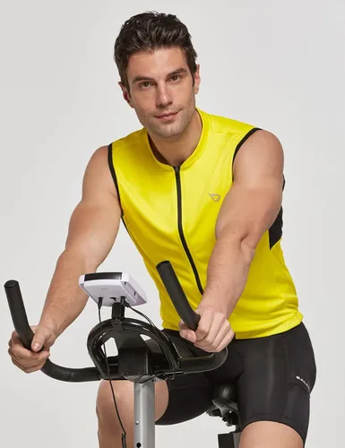 Miniatura 6 de BALEAF Men's Sleeveless Cycling Jersey Road Bike Shirt Bicycle Biking Tank Tops Full Zip Pockets SPF UPF50+