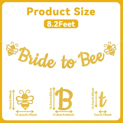 Miniatura 2 de Cartel de novia a abeja, pancarta de despedida de soltera de abeja, decoración de despedida de soltera con temática de abeja, despedida de soltera