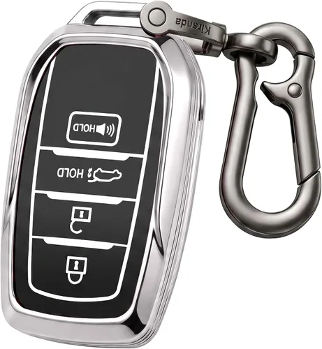 Miniatura 9 de Kirsnda Funda para llavero compatible con Toyota Camry RAV4 Highlander Avalon C-HR, Prius, Corolla, ect Accesorios para llaves remotas inteligentes