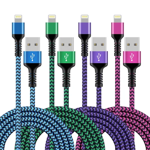 Miniatura 8 de para cable de carga 2 en 1 Lightning y USB-C de Apple (4 pies), USB a Lightning y USB a USB-C, cable de carga largo y rápido para iPhone 17 Air 16e