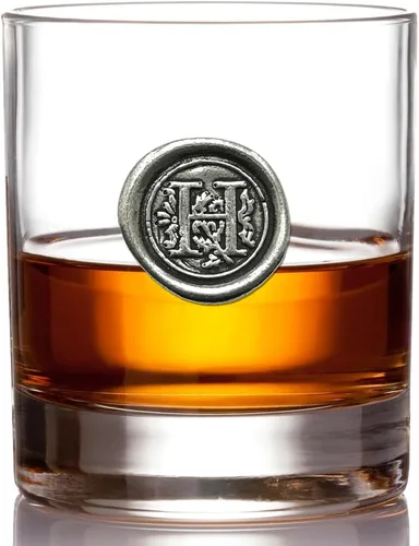 Miniatura 15 de English Pewter Company - Vaso de whisky de 11 onzas con inicial de monograma, regalos únicos para hombres, regalos personalizados con tu elección