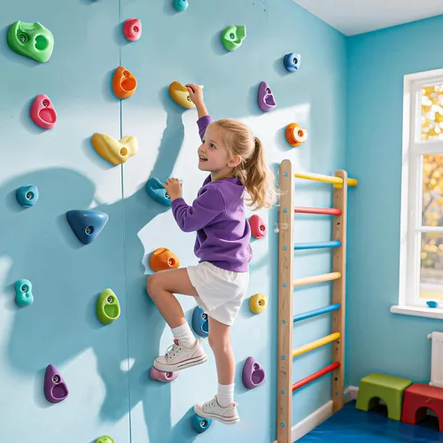 Miniatura 4 de TOPNEW 32 Agarres de Escalada en Roca de Múltiples Tamaños para Niños, Agarres de Pared de Roca para Adultos, Agarres de Pared de Escalada