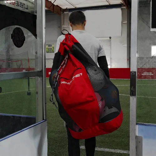 Miniatura 5 de PowerNet Carli Lloyd - Paquete de red portátil estilo arco y bolsa de transporte de pelota grande, configuración rápida ultra portátil, portería