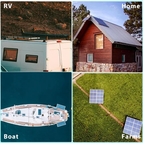 Miniatura 7 de Panel solar de 300 vatios de alta eficiencia monocristalinos FV módulos para sistema de 12V/24V RV Marine Van Boat Light y otras aplicaciones fuera