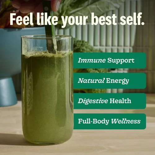Miniatura 3 de Suja Organic Greens - Mezcla probiótica en polvo, espirulina, bebida diaria de superalimentos o mezcla de batidos para apoyo inmunológico, digestión