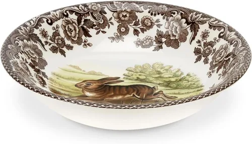 Miniatura 18 de Spode Woodland American Wildlife Ascot - Cuenco para cereales, diseño de bisonte, cuenco de loza fina de 8 pulgadas para cereales, ensaladas