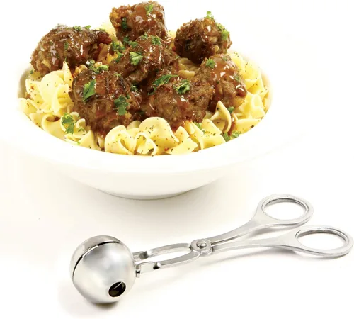 Miniatura 4 de Norpro 155 mini meatballer de acero inoxidable, Silver, Plateado
