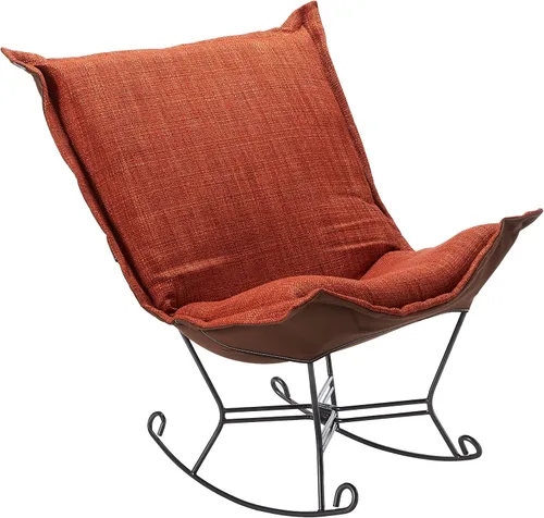 Miniatura 51 de Howard Elliott Collection Avanti Pecan - Silla de asiento oscilante con funda, silla multiusos de mariposa con marco de titanio, muebles de patio