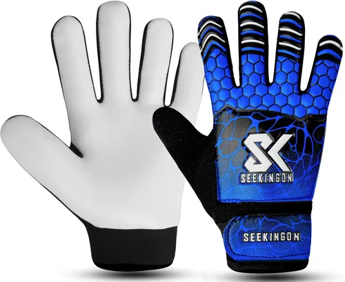 Miniatura 12 de Guantes de portero de fútbol para jóvenes, guantes de portero de fútbol para niños, jóvenes, niños, doble protección de muñeca a lo largo de 0.157