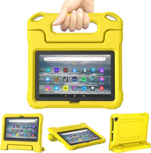 Miniatura 10 de Funda para tablet Amazon Fire 7 para niños (12ª generación, versión 2022), ligera, a prueba de golpes, apta para niños, funda para tablet Fire 7