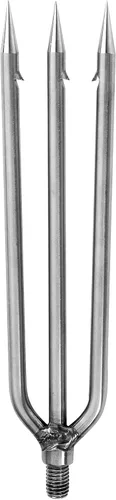 Miniatura 15 de Arpón de pesca, de acero inoxidable, lanza de púas de aleación de aluminio, con tornillo de 0.315 in para pesca al aire libre, aterrizaje de rana