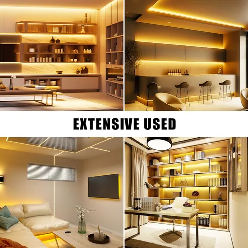 Miniatura 7 de COB - Tira de luz LED con certificación UL, CC de 12 V, tira de luz LED flexible, superbrillante, regulable, 16.4 pies, 1600 LED, de alta densidad